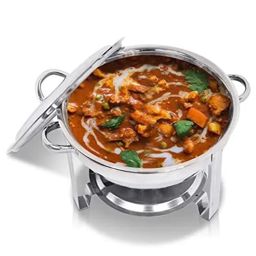 SUPER DEAL 5 Qt. Stainless Steel Chafing Dish Set | Durable Buffet Warmer for Catering & Events thumbnail 5