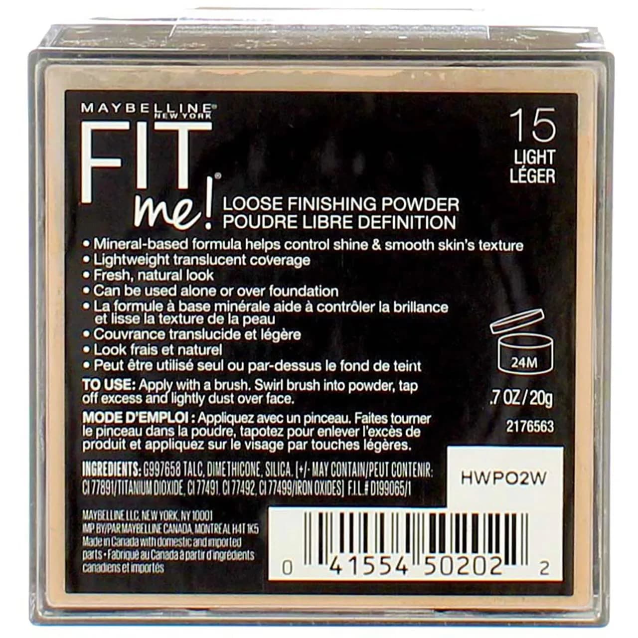 Maybelline Fit Me Loose Finishing Powder, Shade 15 Light, Pack of 2 - view 2
