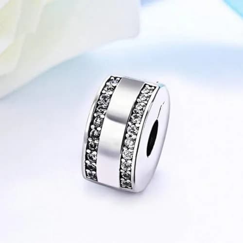 Lamoony Charm Sterling Silver Bead for Pandora Bracelet | Elegant Add-a-Bead Accessory (70-120 chars) thumbnail 4