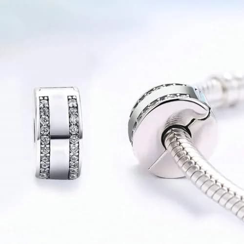 Lamoony Charm Sterling Silver Bead for Pandora Bracelet | Elegant Add-a-Bead Accessory (70-120 chars) thumbnail 5