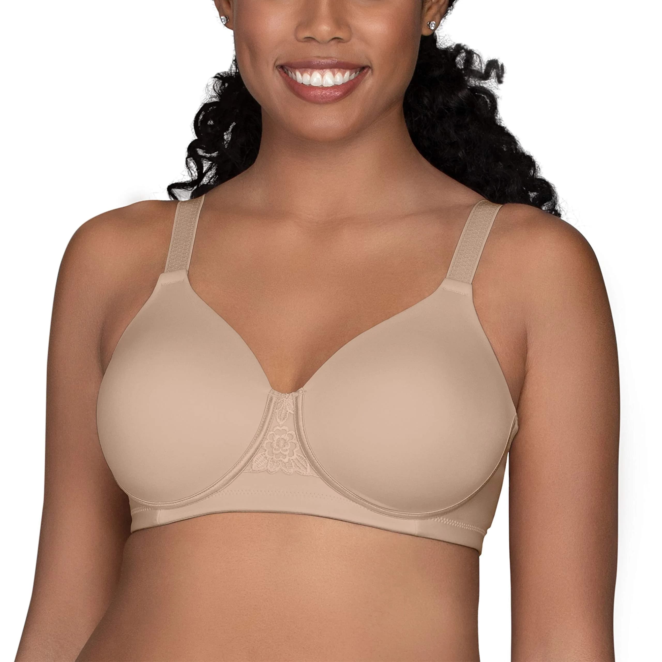 Vanity Fair Full Figure Support Bra Beige 36DD | Wirefree 4-Way Stretch Comfort - main product image