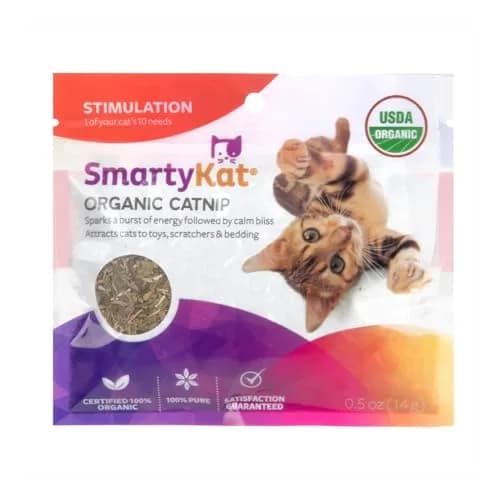 SmartyKat USDA Certified Organic Catnip 0.5 oz (14 g) | Potent Attractant for Play & Training thumbnail 1