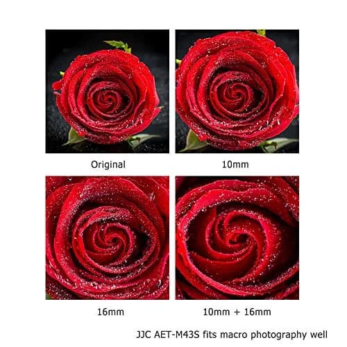 JJC Micro 4/3 Auto Focus Macro Extension Tube Set 10mm & 16mm | For Olympus Panasonic Cameras thumbnail 5
