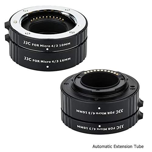 JJC Micro 4/3 Auto Focus Macro Extension Tube Set 10mm & 16mm | For Olympus Panasonic Cameras thumbnail 2
