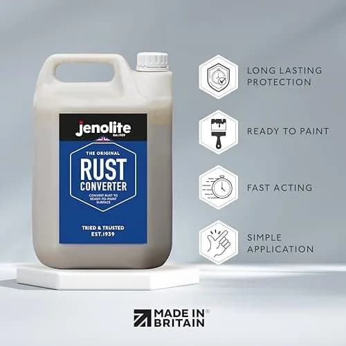JENOLITE Rust Converter Liquid 1.32 gal | Fast-Acting Water-Based Rust Neutralizer thumbnail 2