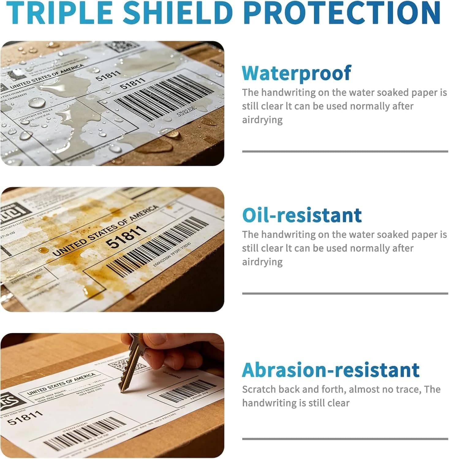 9527 Product 4"x6" Direct Thermal Shipping Labels, 1500 Labels (6 Rolls, 250/Roll) | Compatible with Zebra & Eltron Printers - view 5