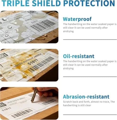 9527 Product 4"x6" Direct Thermal Shipping Labels, 1500 Labels (6 Rolls, 250/Roll) | Compatible with Zebra & Eltron Printers thumbnail 5