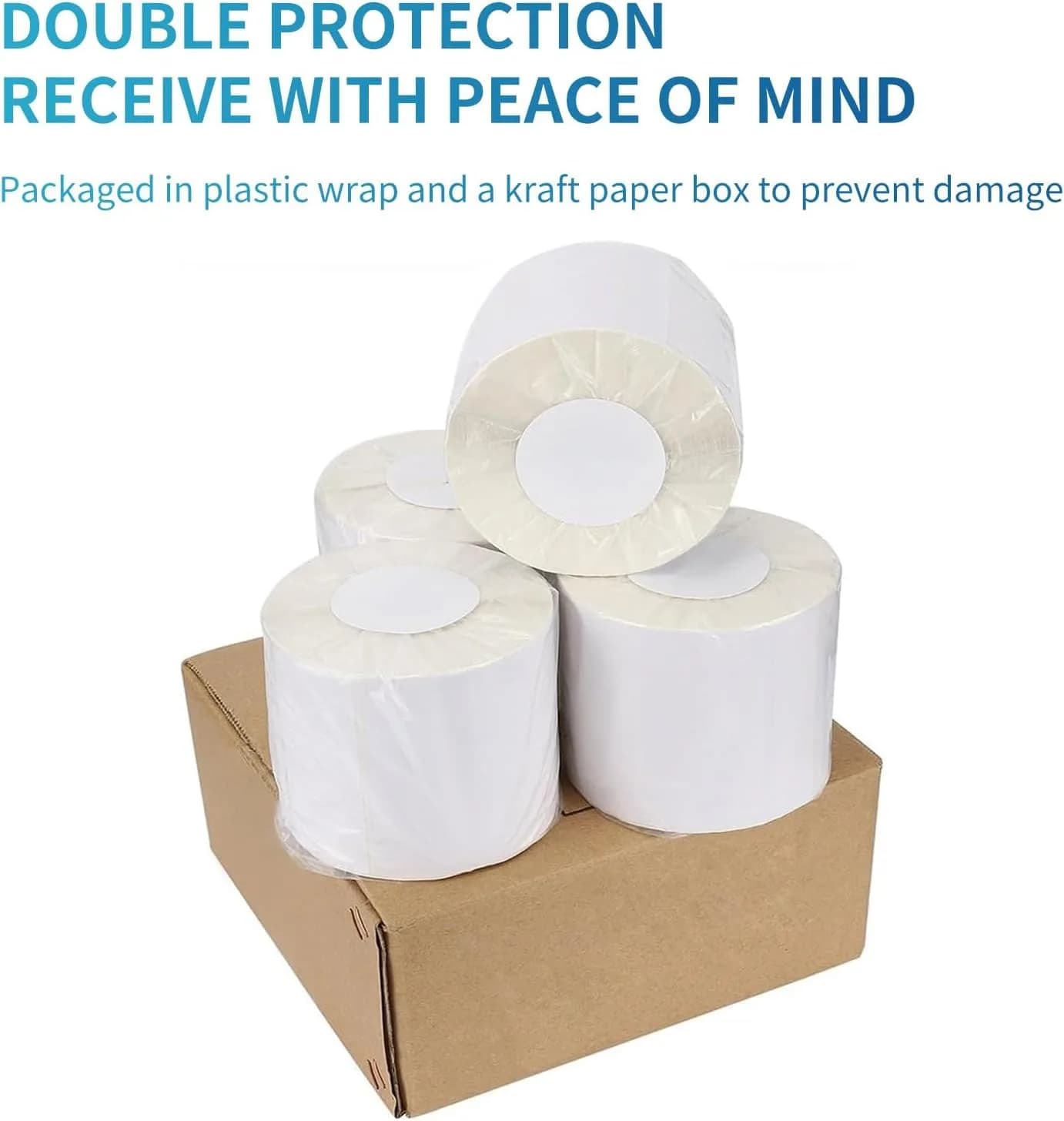 9527 Product 4"x6" Direct Thermal Shipping Labels, 1500 Labels (6 Rolls, 250/Roll) | Compatible with Zebra & Eltron Printers - view 8