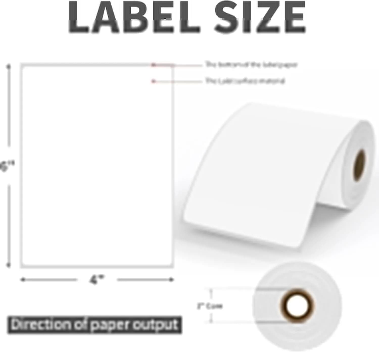 9527 Product 4"x6" Direct Thermal Shipping Labels, 1500 Labels (6 Rolls, 250/Roll) | Compatible with Zebra & Eltron Printers - view 2