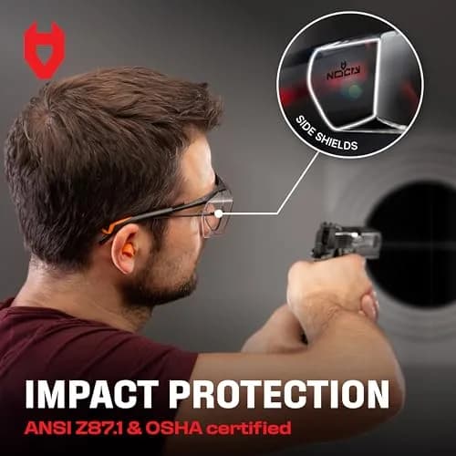 NoCry Safety Glasses Over Eyeglasses with UV Protection & Side Shields | ANSI Z87 Certified (110c) thumbnail 5