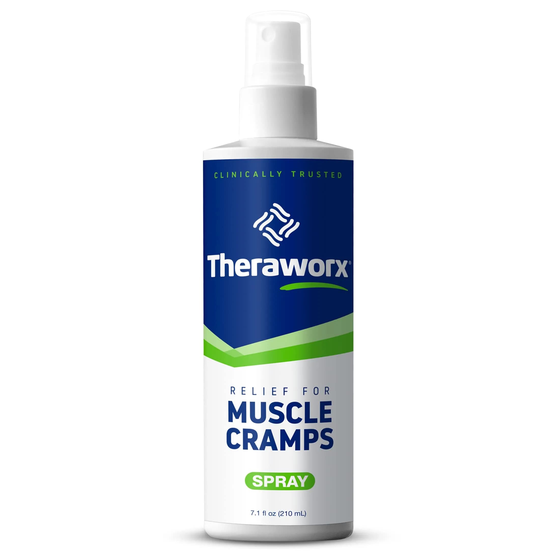 Theraworx Relief Muscle Cramp Spray 210ml (7.1 Fl Oz) | Clinically Trusted for Fast-Acting Relief