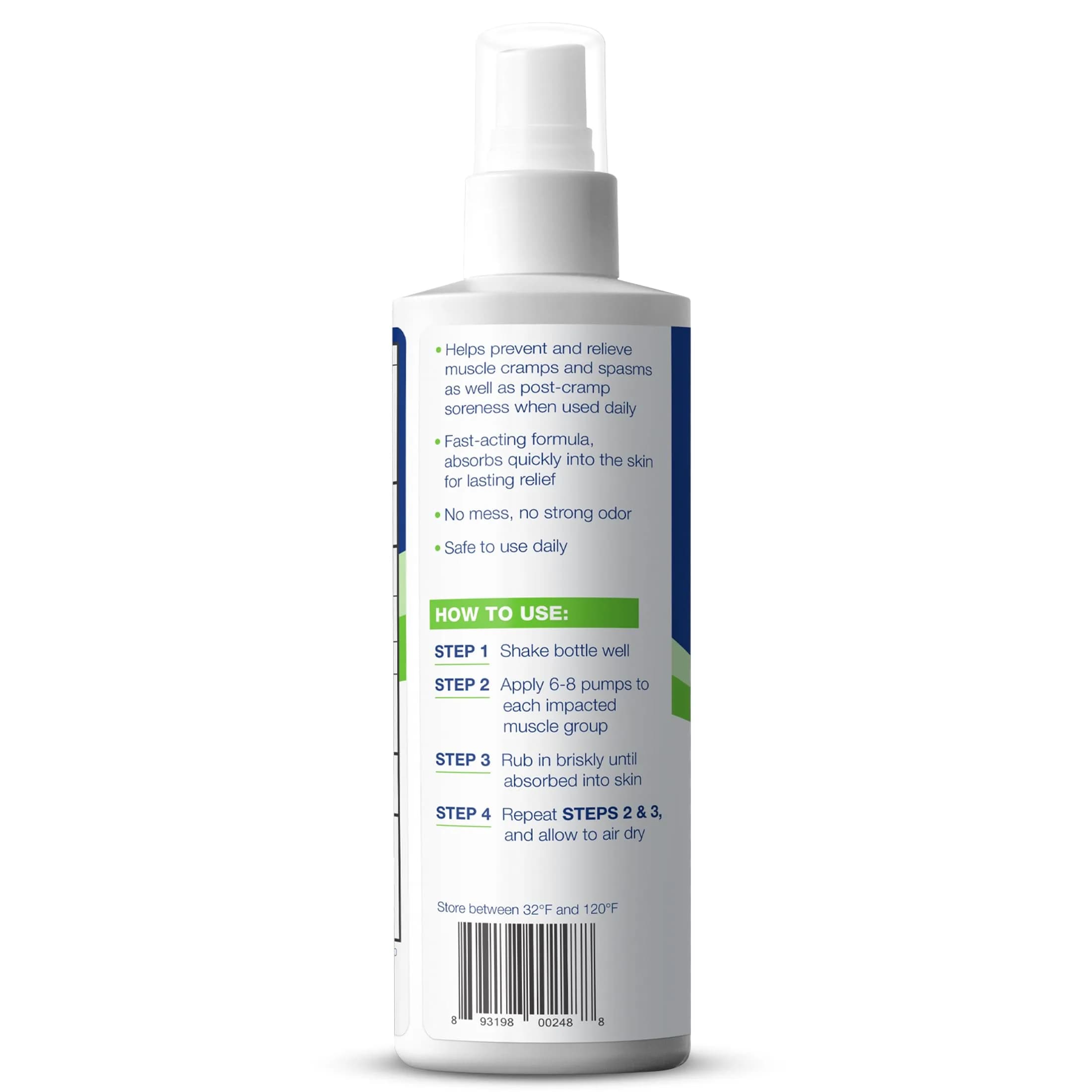 Theraworx Relief Muscle Cramp Spray 210ml (7.1 Fl Oz) | Clinically Trusted for Fast-Acting Relief - view 6