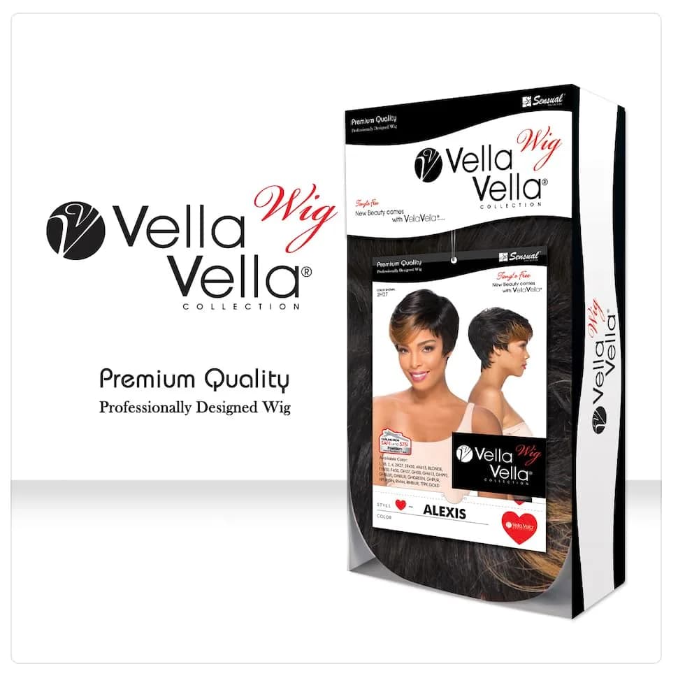 VELLA VELLA Sensual Full Wig - ALEXIS (RMBUR) | Natural Texture, Hand Tied Crown, 8.5" Length thumbnail 7