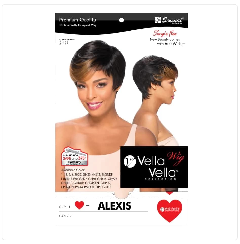 VELLA VELLA Sensual Full Wig - ALEXIS (RMBUR) | Natural Texture, Hand Tied Crown, 8.5" Length thumbnail 8