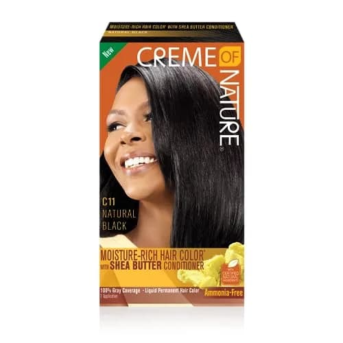 Creme of Nature Moisture-Rich Hair Color C11 Natural Black | Ammonia-Free, 1 Pack, Long-Lasting Shine thumbnail 1
