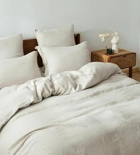 King Linens 100% Linen Pillow Shams Pack of 2 | Breathable, Soft & Durable (20'' x 36'') thumbnail 7