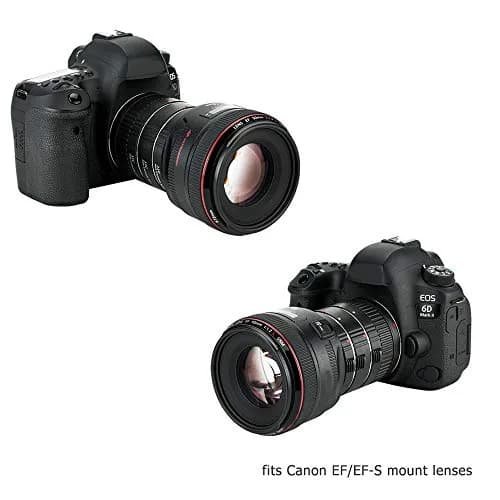 JJC Auto Focus Macro Extension Tube Set for Canon EF/EF-S Mount Cameras & Lenses (12mm, 20mm, 36mm Tubes) | For Macro Photography thumbnail 6