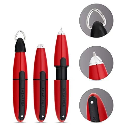 Sheaffer Ion Red Gel Rollerball Pen 0.5mm | Modern Design, Retractable Clip thumbnail 2