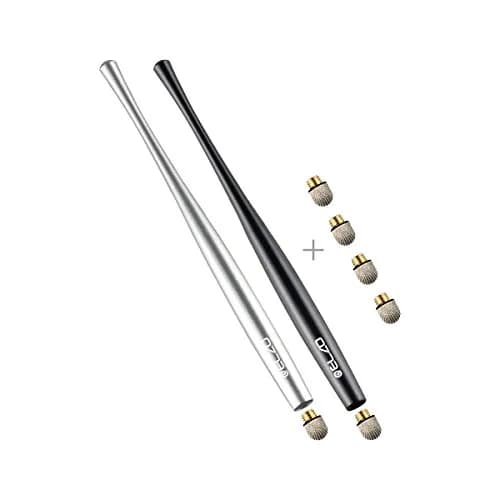 ELZO Stylus Pen Combo 2 Pack | Universal Capacitive Touch Screen with 4 Fiber Tips for Tablets & Phones thumbnail 9