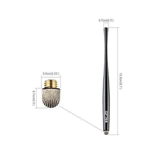 ELZO Stylus Pen Combo 2 Pack | Universal Capacitive Touch Screen with 4 Fiber Tips for Tablets & Phones thumbnail 3