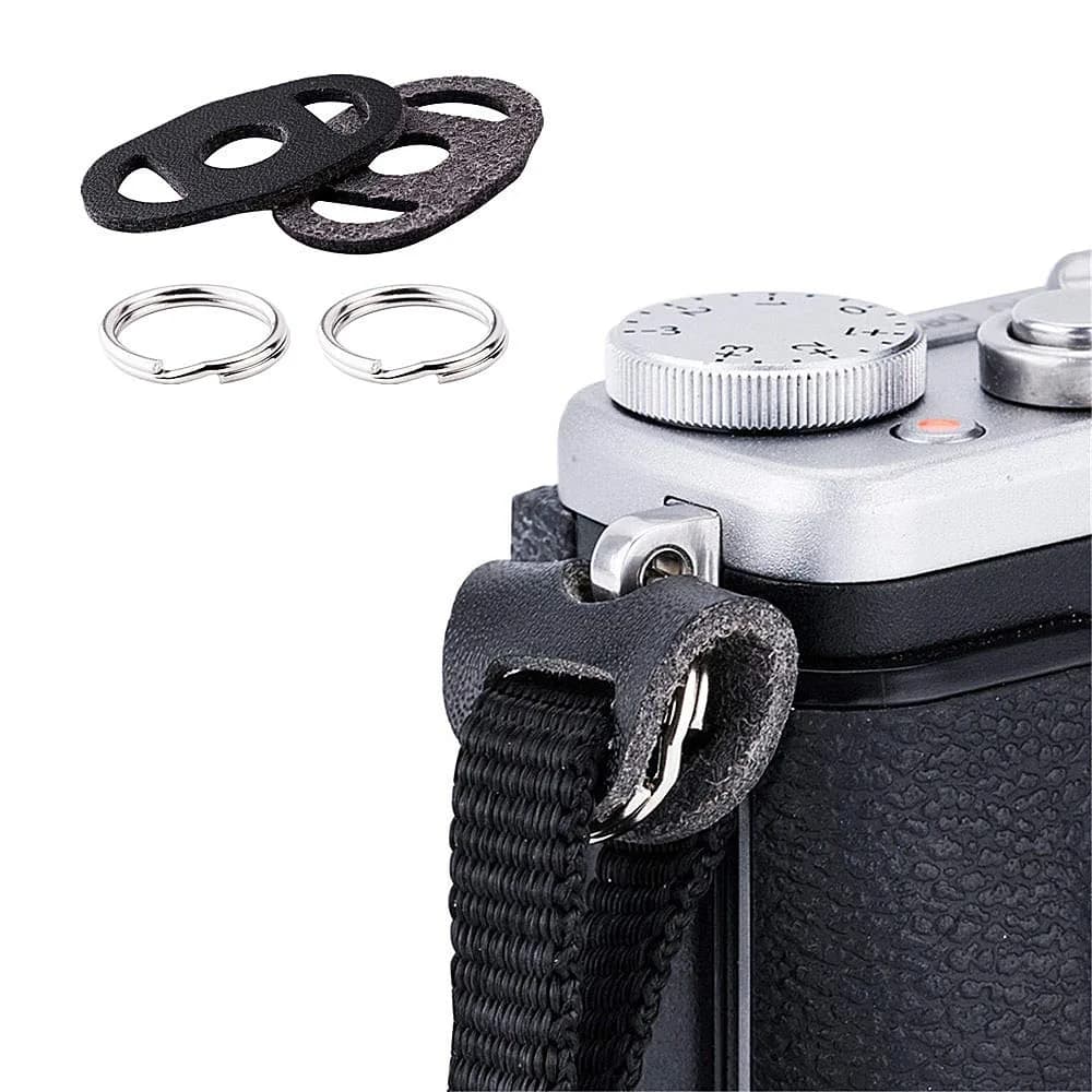 JJC Quick Release QD Loops Buckle Clip Adapter Connector for Sony ZV-1 II ZV1 RX100 VII VI VA V IV D-LUX8 G7X Mark III Cameras | Pack of 2 — For Camera W Round Hole(1 Pair)