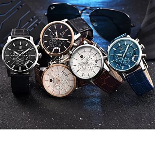 BY BENYAR Men's Analog Quartz Chronograph Watch 44mm (1.73 inch) | Water Resistant with Luminous Dial thumbnail 5