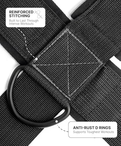DMoose Fitness Black Neck Harness with 30" Steel Chain | Neck Exerciser for Weight Lifting & Injury Support thumbnail 4