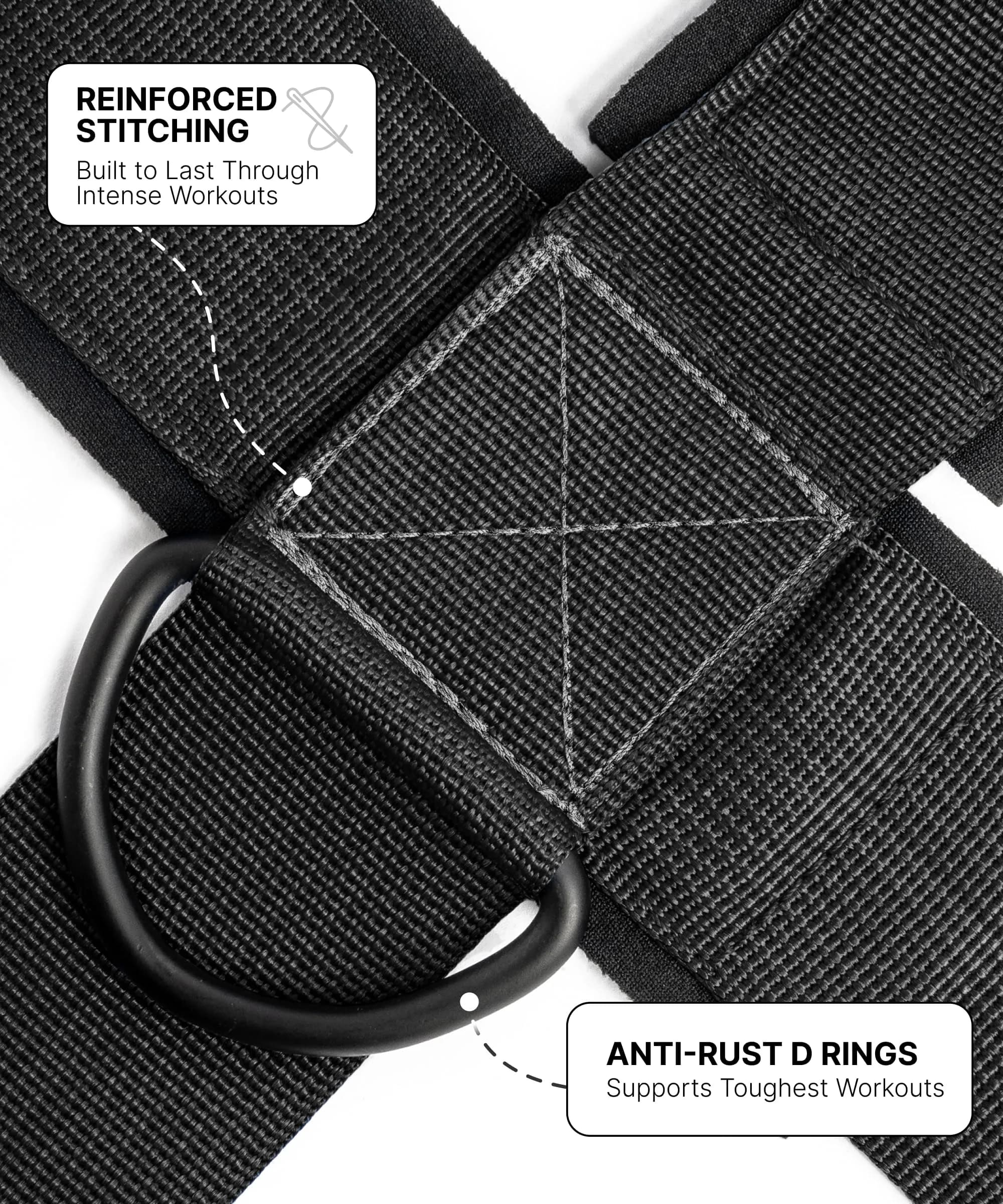 DMoose Fitness Black Neck Harness with 30" Steel Chain | Neck Exerciser for Weight Lifting & Injury Support - view 4