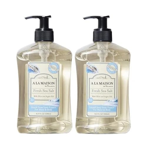 A LA MAISON Fresh Sea Salt French Liquid Hand Soap 16.9 oz | Natural, Vegan & Biodegradable thumbnail 1