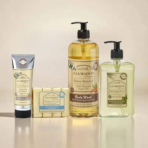 A LA MAISON Fresh Sea Salt French Liquid Hand Soap 16.9 oz | Natural, Vegan & Biodegradable thumbnail 6