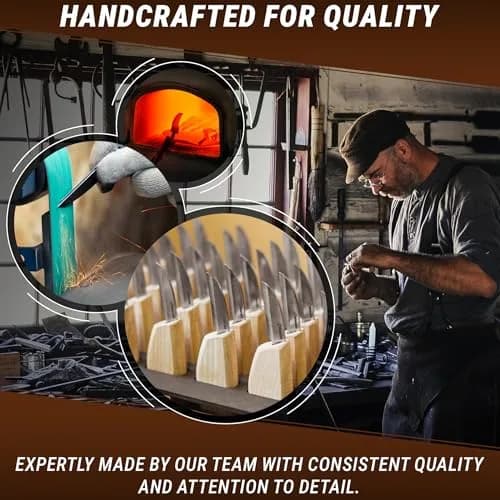 BeaverCraft Whittling Knife C2 6.5" (16.5cm) | Carbon Steel Detail Carving Tool for Beginners thumbnail 8