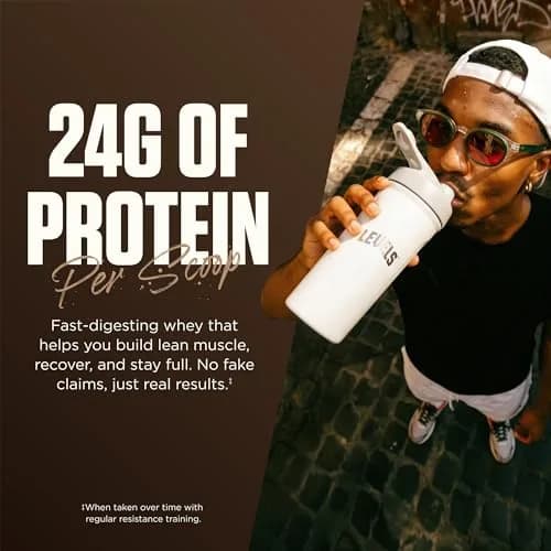 Levels Nutrition Chocolate Mocha Whey Protein Powder 907g (2lb) | Grass-Fed Dairy, 24g Protein Per Scoop thumbnail 5