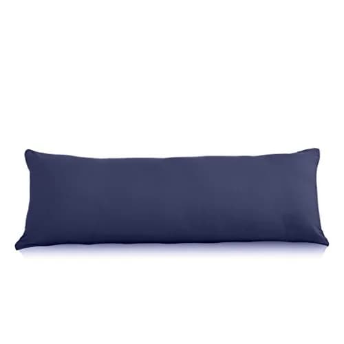 EVOLIVE Microfiber Body Pillow Cover 21"x54" Navy | Ultra Soft & Breathable thumbnail 1