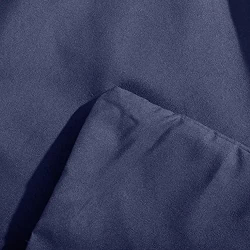 EVOLIVE Microfiber Body Pillow Cover 21"x54" Navy | Ultra Soft & Breathable thumbnail 9
