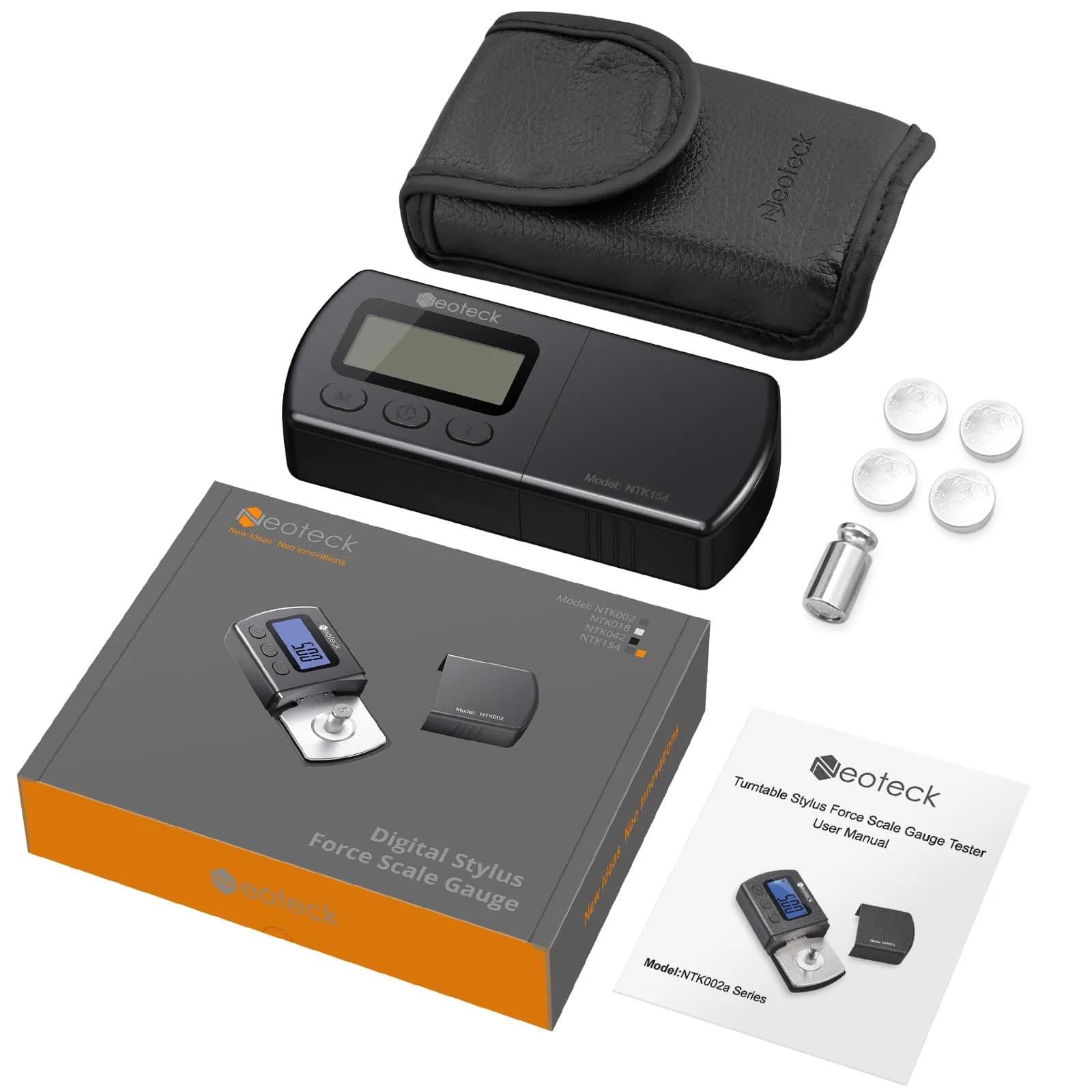 Neoteck Digital Turntable Stylus Force Gauge 0.01g/5.00g with Orange LCD | Essential Tool for Vinyl Enthusiasts - view 7
