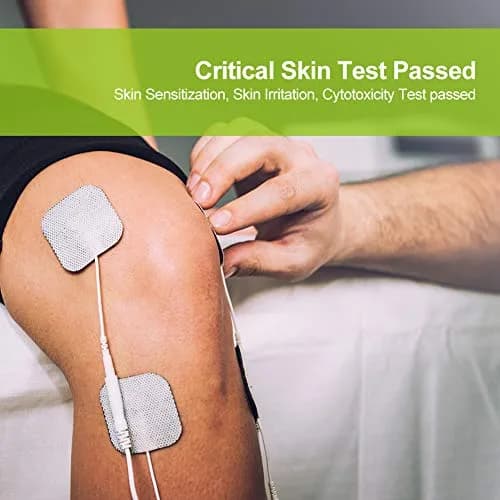 AUVON TENS Unit Electrode Pads 20-Pack | CE & ROHS Approved, Latex-Free, 2" Square thumbnail 3