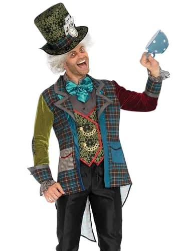Leg Avenue Adult Costumes X-Large | Wonderland Mad Hatter Costume with Velvet & Brocade (70-120 chars) thumbnail 1