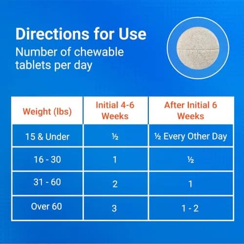 Nutramax Cosequin Joint Supplement for Dogs, MSM+HA, Chew Tablets, 150 Count (6.75 oz / 191 g) | Vet Recommended for Joint Health thumbnail 6