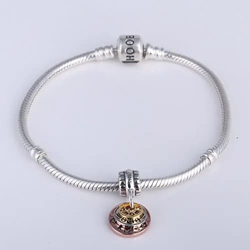 CharmsJewelry Rose Gold Charm 925 Sterling Silver | Elegant Mom Dad Bead for Charms Bracelet thumbnail 4