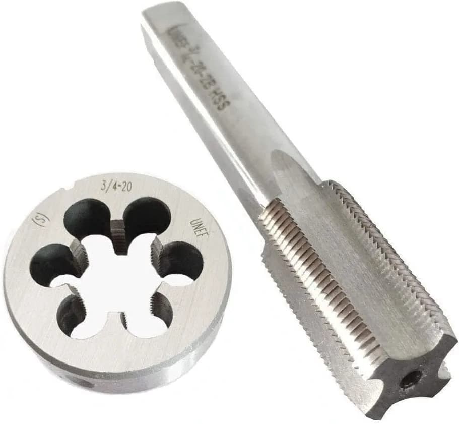 ASZLBYM 3/4-20 HSS Tap And Die Set | UNEF Machine Thread, Round Die, Right Hand, 3/4"-20 Thread (0.811 Fl Oz) thumbnail 2