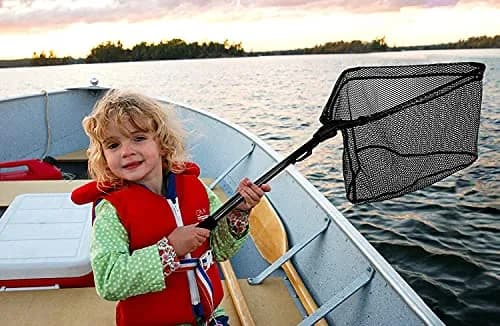 PLUSINNO 20"/52 cm Hoop Size 3 Section Telescopic Fishing Net 59" Extend Length | Catch and Release Net for Bass Trout Salmon thumbnail 7