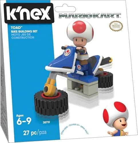 K'NEX Nintendo Mario Kart Toad Bike Building Set | Transforming Hover Bike for Kids 6+ thumbnail 1