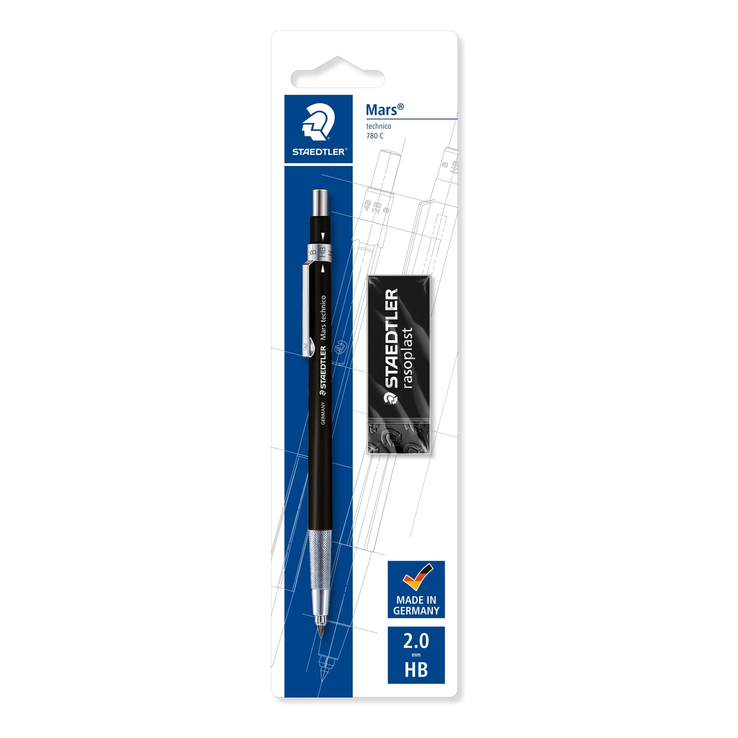 STAEDTLER Mars Technico Leadholder Clutch Pencil 2mm | Art & Writing Tool for Sketching & Drawing