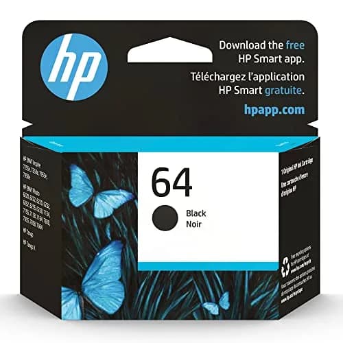 HP 64 High-Yield Black Ink Cartridge | Original Ink for HP Envy, Inspire, Photo, Tango Printers thumbnail 1