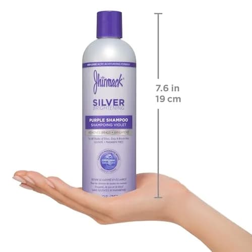 Jhirmack Silver Brightening Purple Shampoo & Conditioner Set, 12 oz | Brightens Gray & Silver Hair thumbnail 8