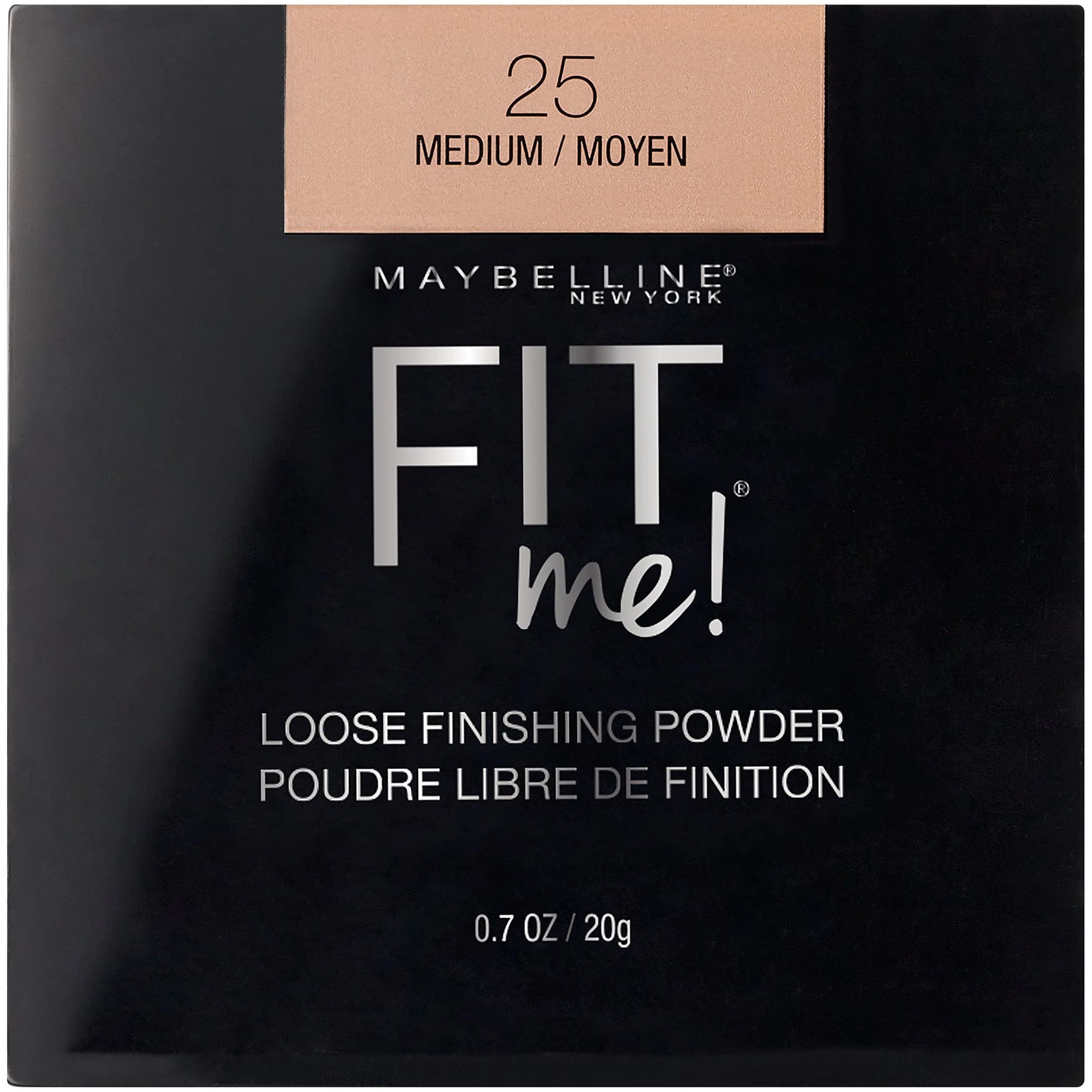 Maybelline Fit Me Loose Finishing Powder, Medium Shade, 0.7 oz | Controls Shine & Creates Smooth Texture - main product image