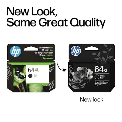 HP 64XL Black High-Yield Ink Cartridge | 600 Pages (Approx.) | Fade-Resistant Documents thumbnail 3