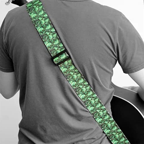 BestSounds Skull Guitar Strap & Genuine Leather Ends | Adjustable 2" Wide, Suitable for Bass, Electric & Acoustic Guitars thumbnail 8