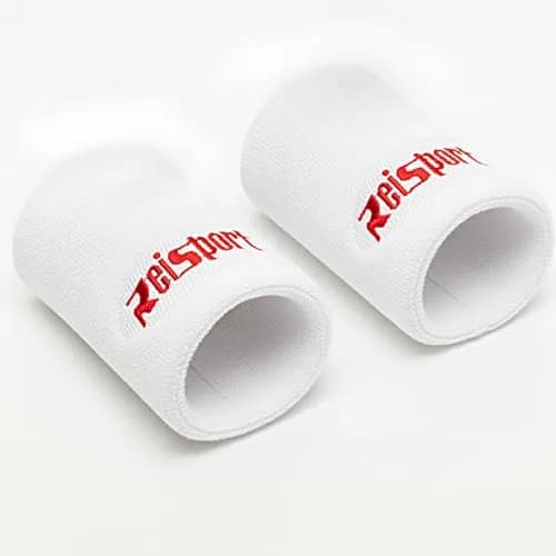 Reisport Gymnastics Wristband White Unisex 5 inch (11.4 cm) Sweat-Wicking | Trusted by Gymnasts Worldwide thumbnail 1