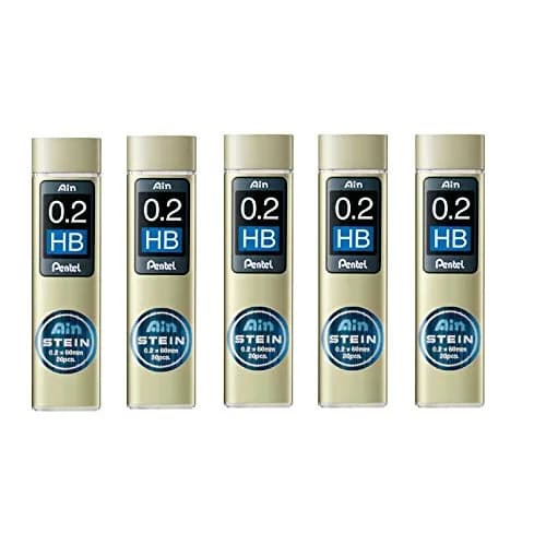 Pentel Mechanical Pencil Leads 0.2mm HB | 100 Lead Set for Precise Drafting & Writing